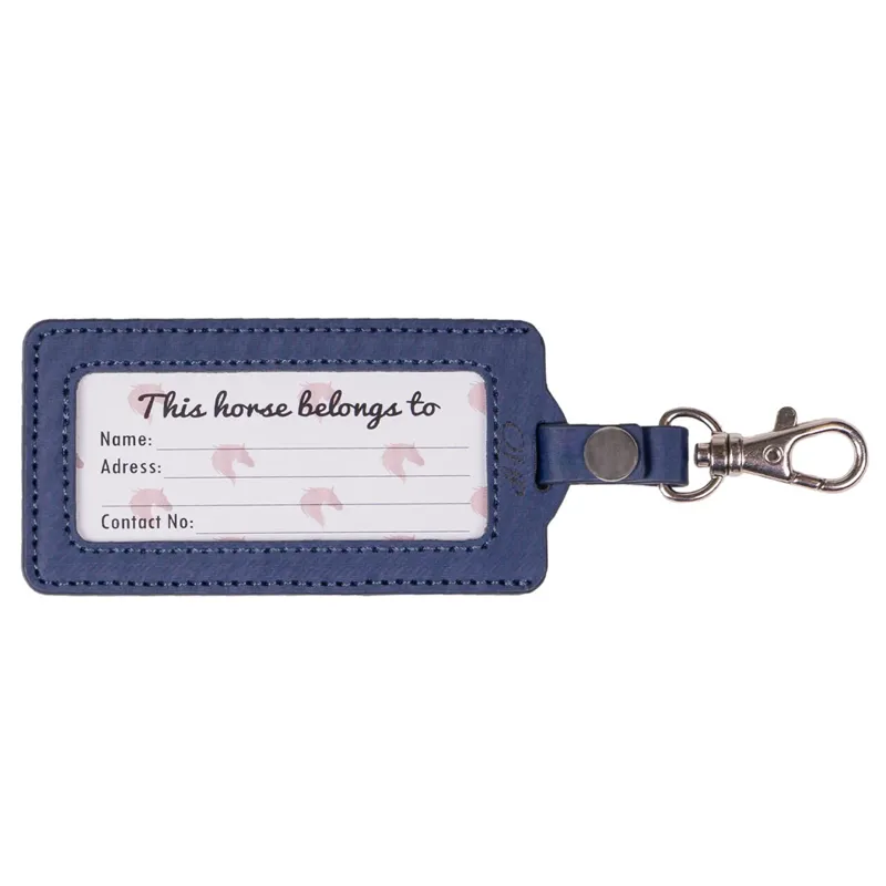 QHP SOS Saddle Label - Navy