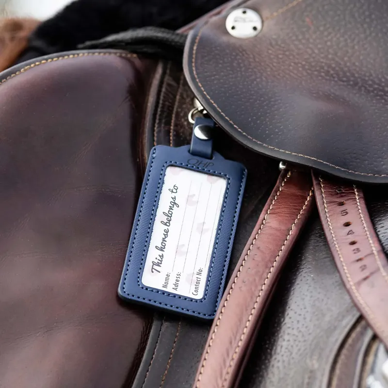 QHP SOS Saddle Label - Navy-2