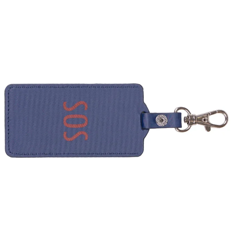 QHP SOS Saddle Label - Navy-1