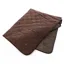 Le Chameau Quilted Throw - Marron Foncé