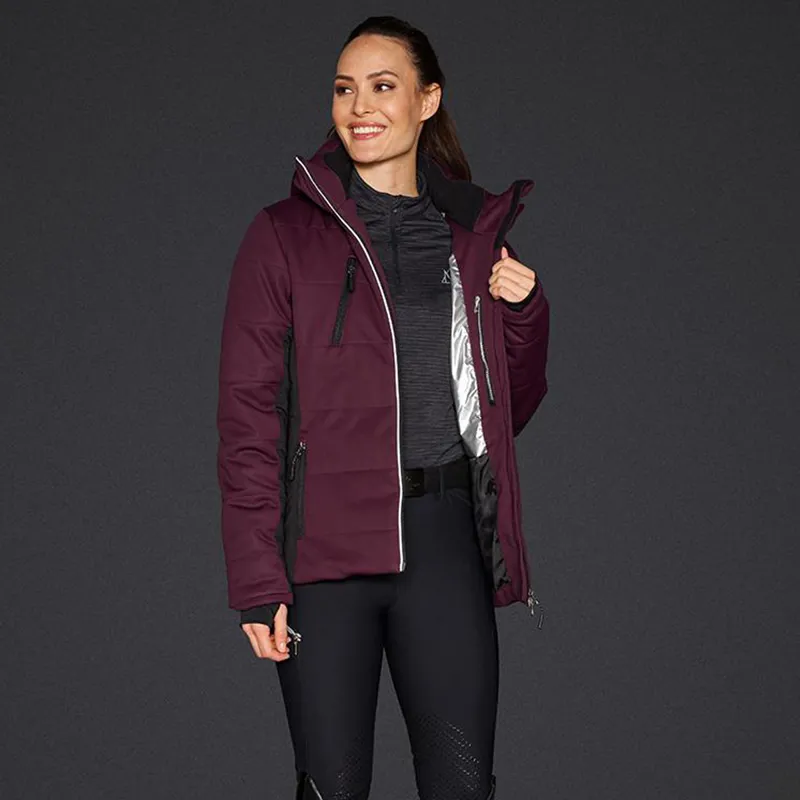 Mountain Horse Ladies Quinn Hybrid Jacket - Burgundy-2