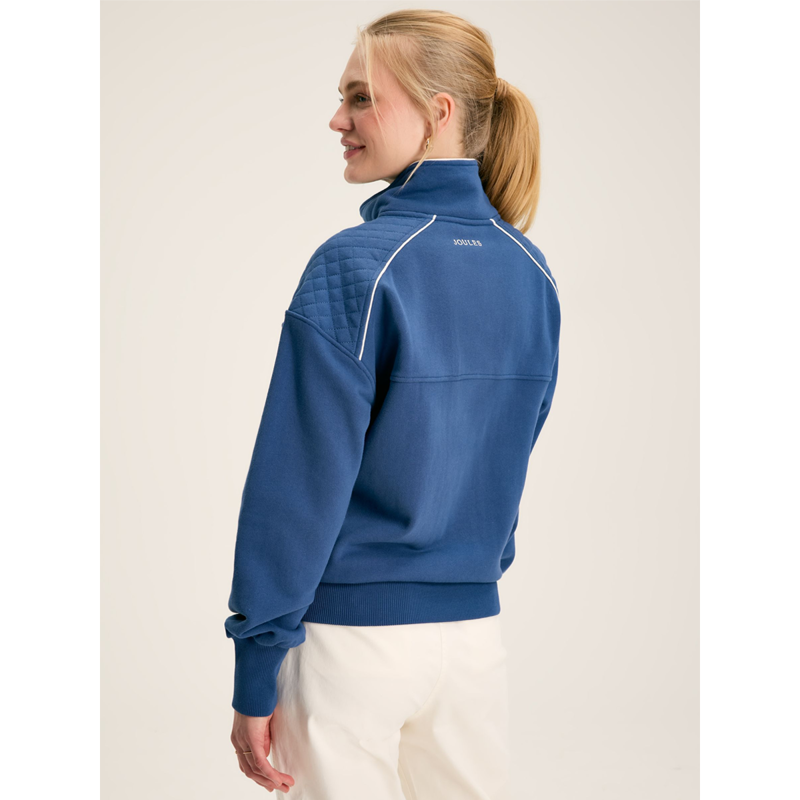 Joules Racquet Ladies Half Zip Sweatshirt - Ink Blue-2