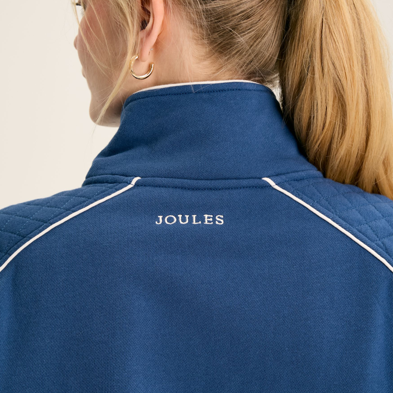 Joules Racquet Ladies Half Zip Sweatshirt - Ink Blue-3