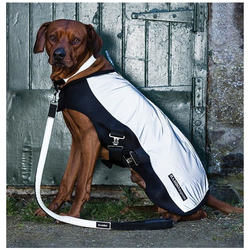 Horseware Rambo Dog Lead - Black/Reflective-1