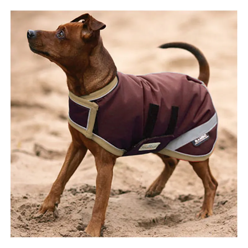 Horseware Rambo Waterproof Dog Rug Coat - Brown/Cream - XXXL