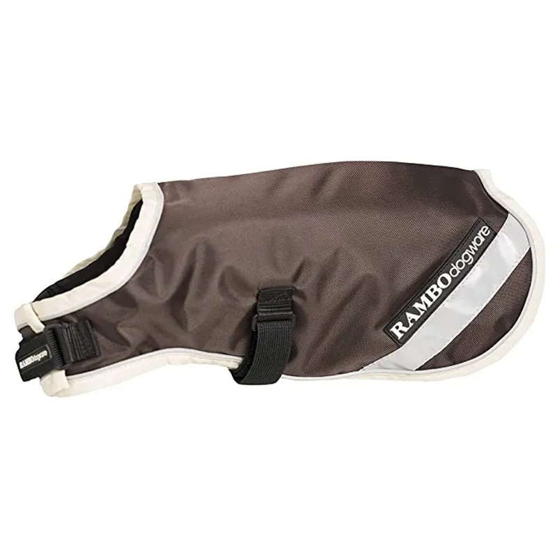 Rambo Waterproof Dog Rug Coat With 100g Liner Brown/CreamXXXL