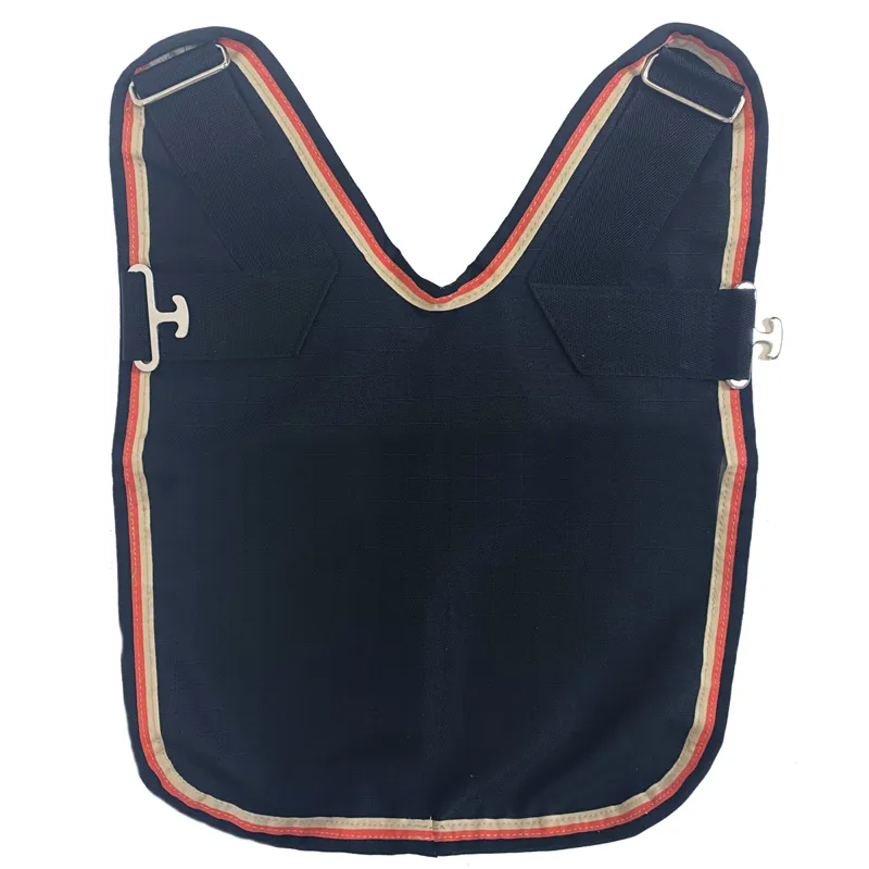 Horseware Rambo Optimo Front Bib - Black/Tan/Orange