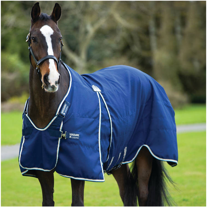 Horseware Rambo Optimo Front Bib - Navy/Beige-1