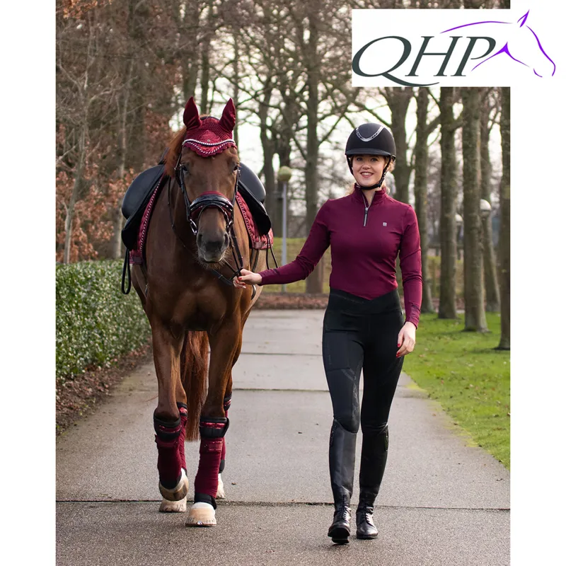 QHP Riding Tights Raquel Anti-Slip Full Seat - Black-4