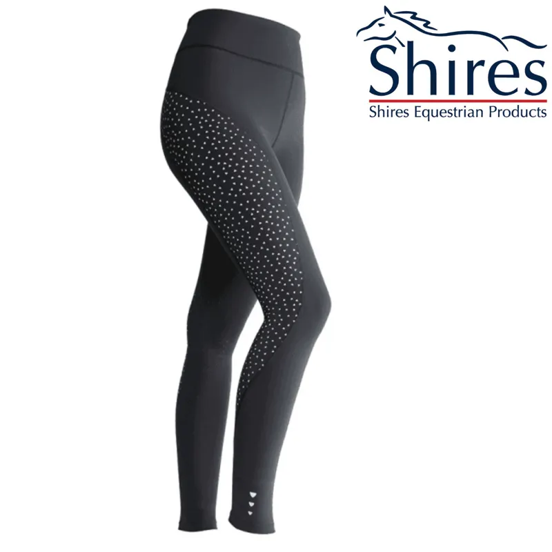 Aubrion Tinkham Reflective Riding Tights - Grey 