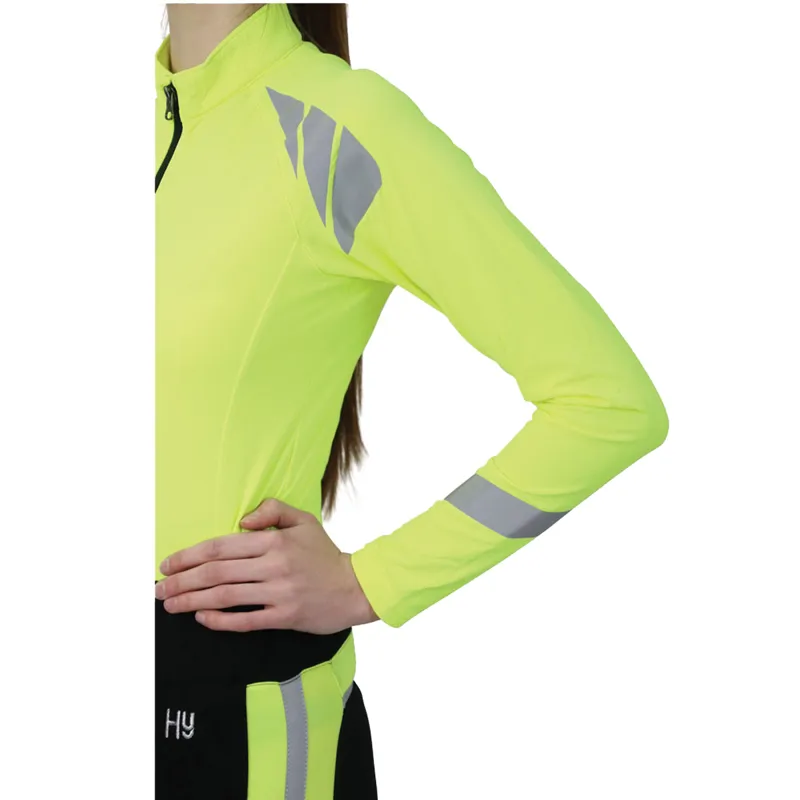 Hy Equestrian Reflector Base Layer - Yellow-3