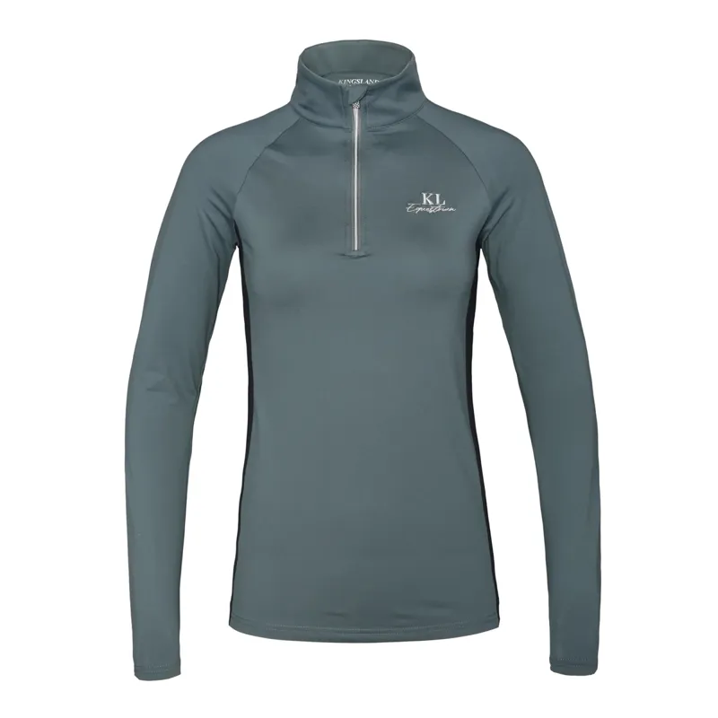 Kingsland KLrenata Ladies 1/2 Zip Training Shirt - Blue Stormy Weather