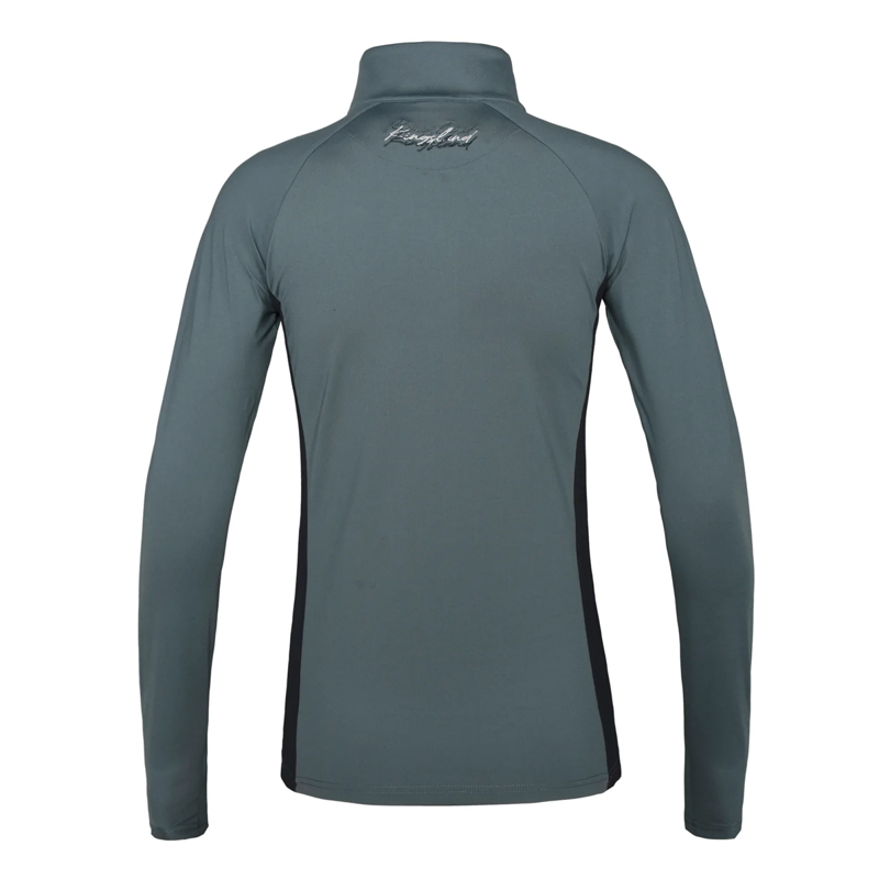 Kingsland KLrenata Ladies 1/2 Zip Training Shirt - Blue Stormy Weather-1