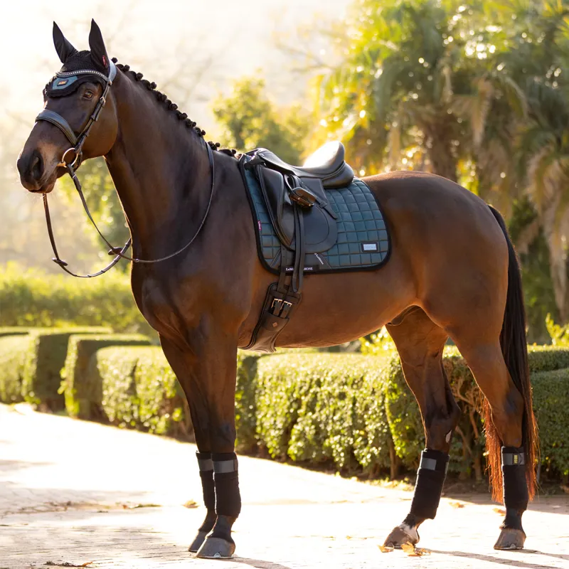 LeMieux Rhone Dressage Square - Petrol Blue-2