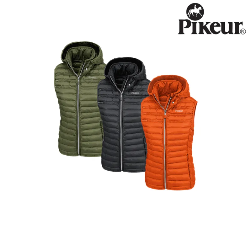 Pikeur Rike Quilted Gilet - Light Olive-1