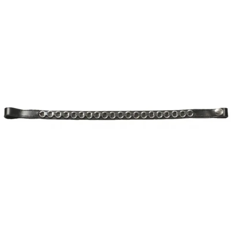 Schockemohle Ring Browband - Black/Silver