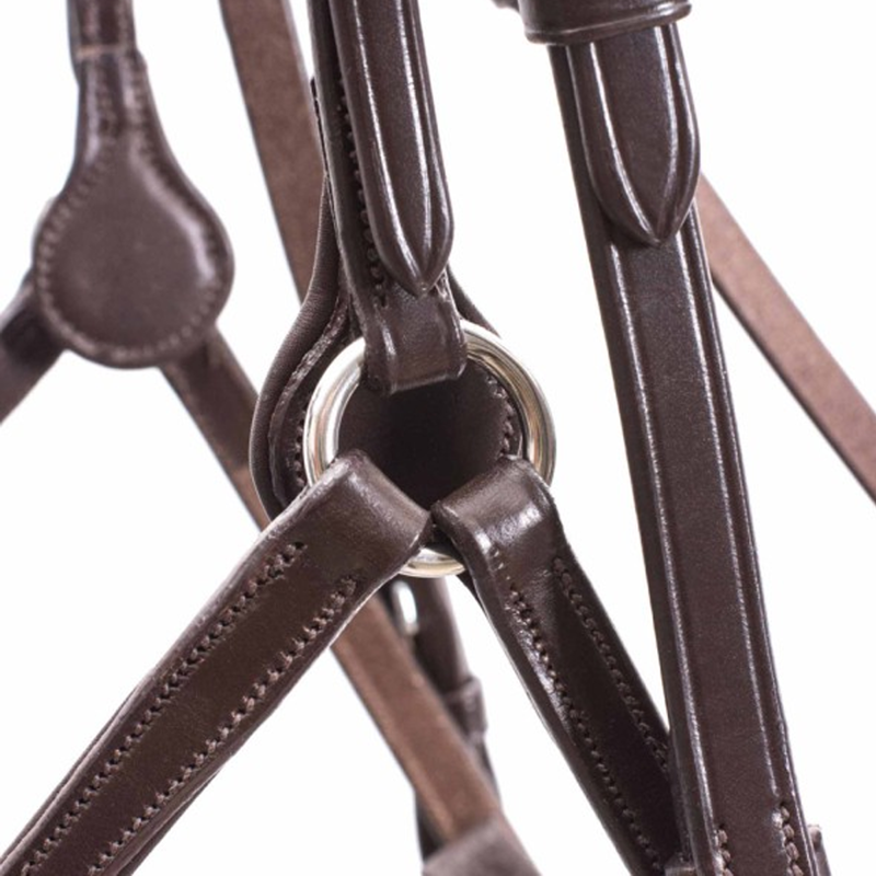 Schockemohle Rio Select Anatomical Bridle - Espresso/Silver-1