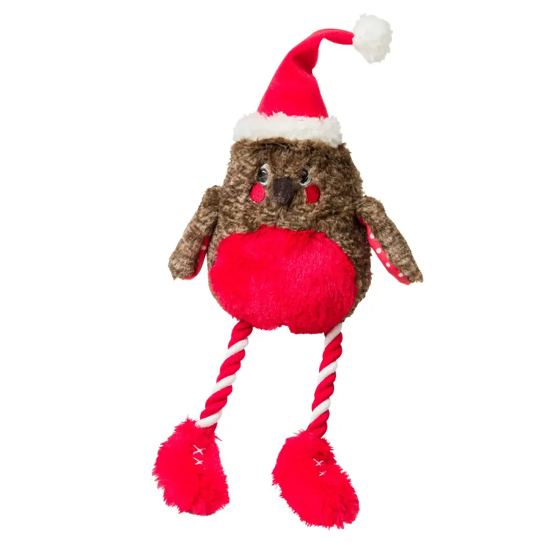 House of Paws Christmas Rope Toy - Rocking Robin
