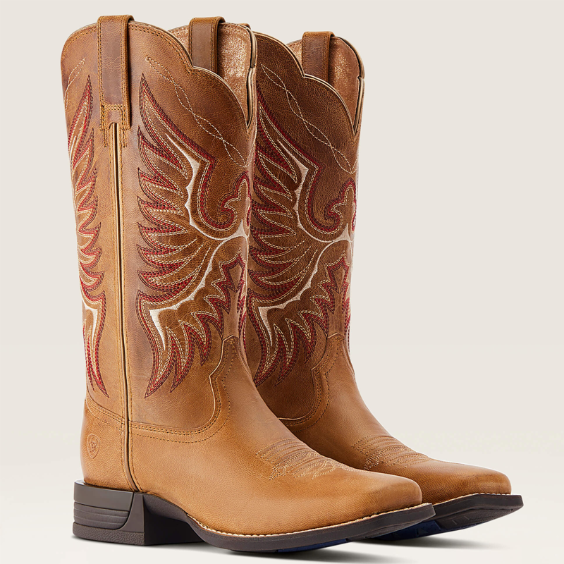 Ariat Women's Rockdale Western Boot - Almond Buff-1