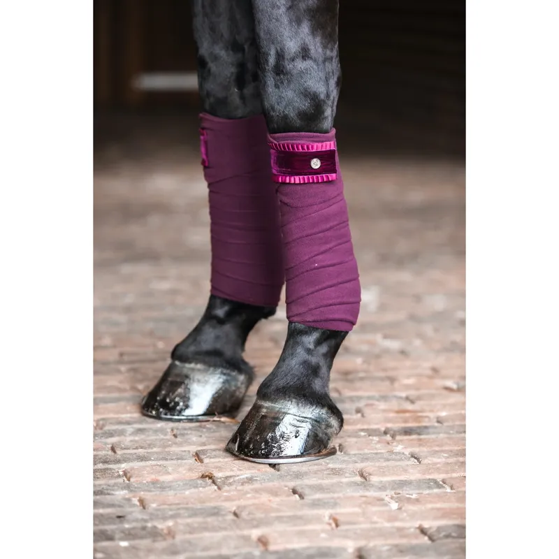 PS Of Sweden Diamond Ruffle Bandages - Wine-1