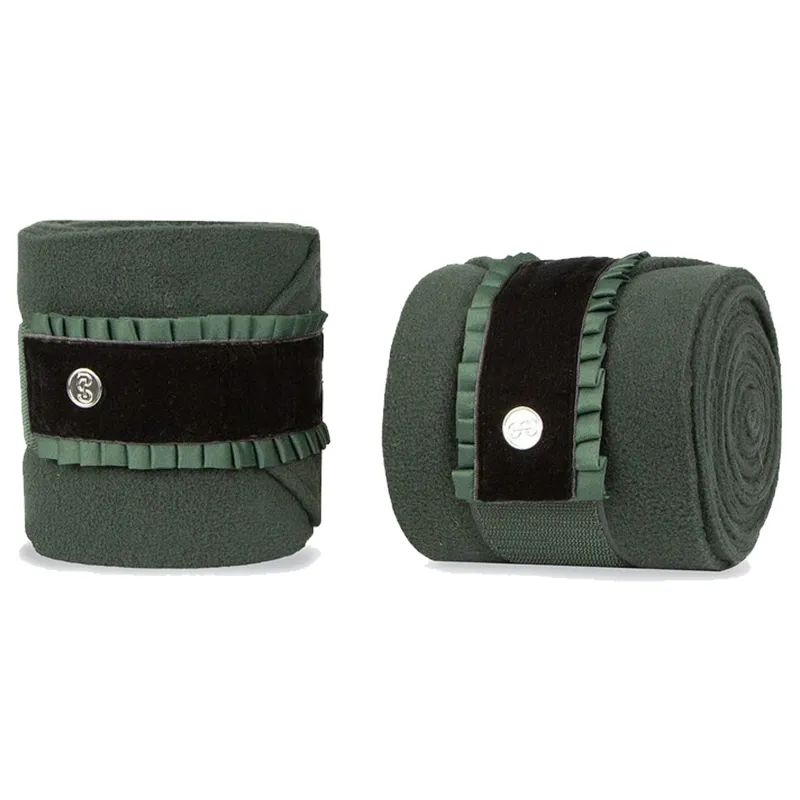 PS Of Sweden Diamond Ruffle Bandages - Forest Green