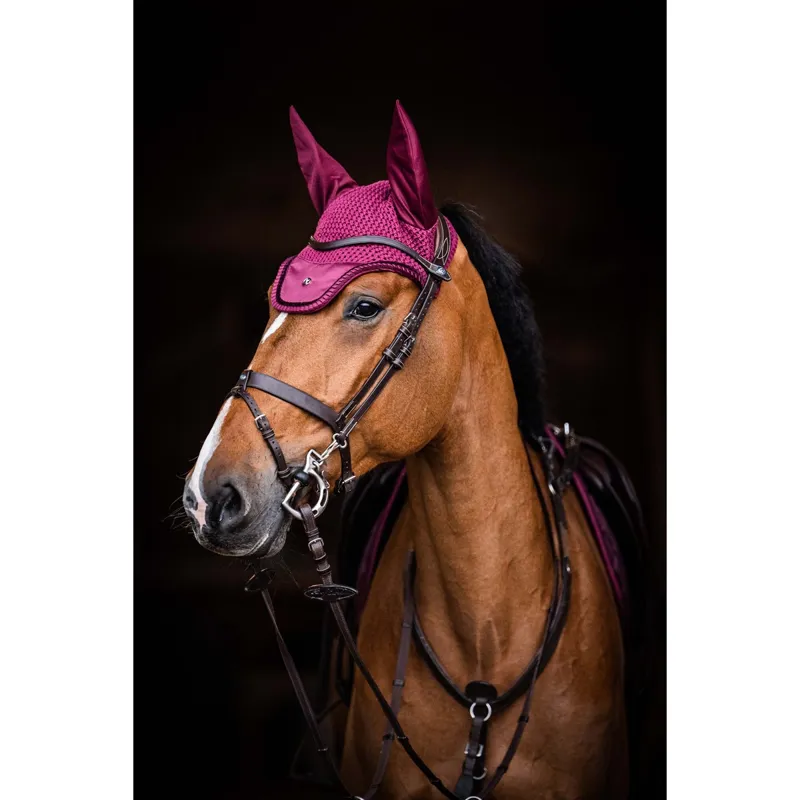 PS Of Sweden Diamond Ruffle Fly Hat - Berry - Full-1