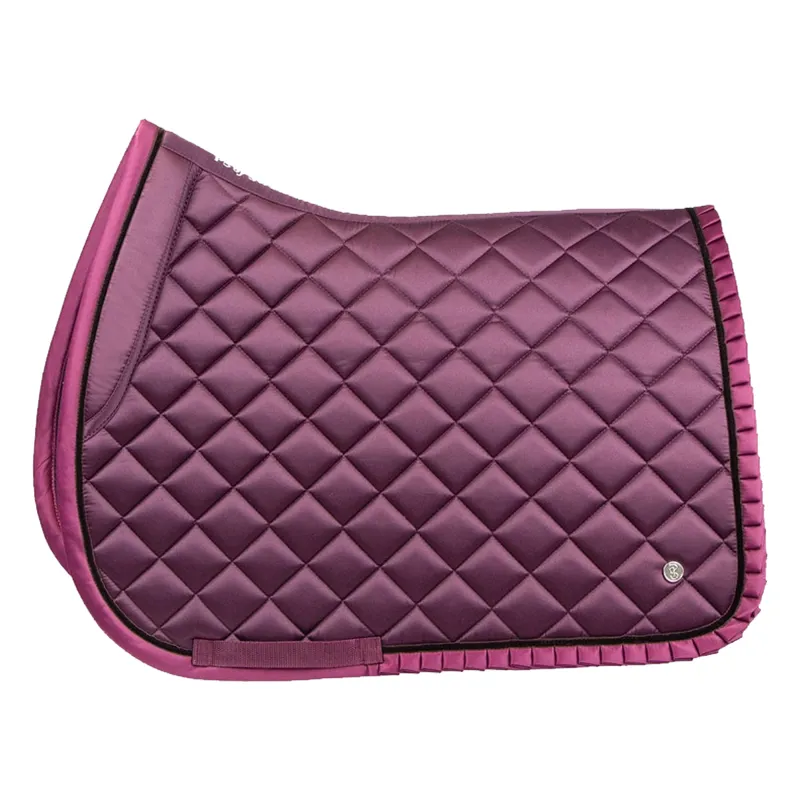 PS Of Sweden Diamond Ruffle Jump Saddlepad - Wine