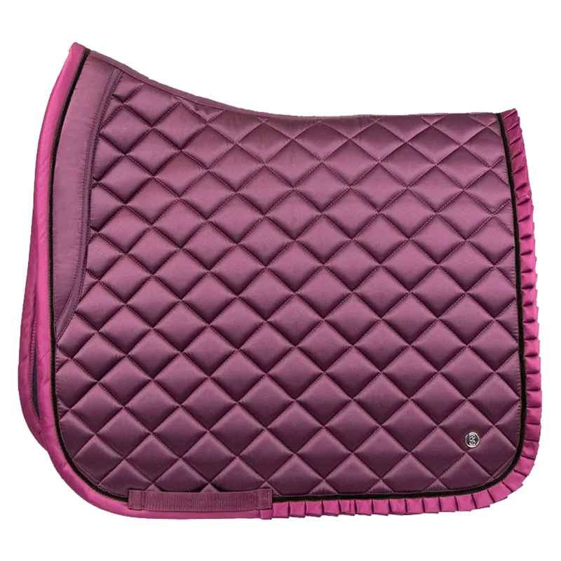 PS Of Sweden Diamond Ruffle Dressage Saddlepad - Wine