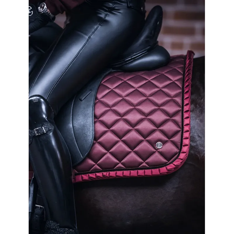 PS Of Sweden Diamond Ruffle Dressage Saddlepad - Wine-1