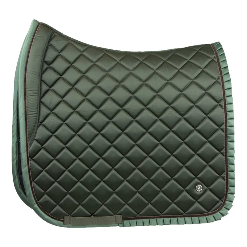 PS Of Sweden Diamond Ruffle Dressage Saddlepad - Forest Green