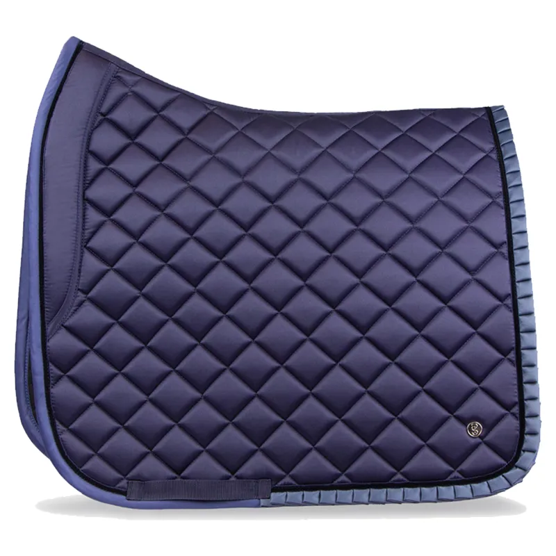 PS Of Sweden Diamond Ruffle Dressage Saddlepad - Midnight Blue