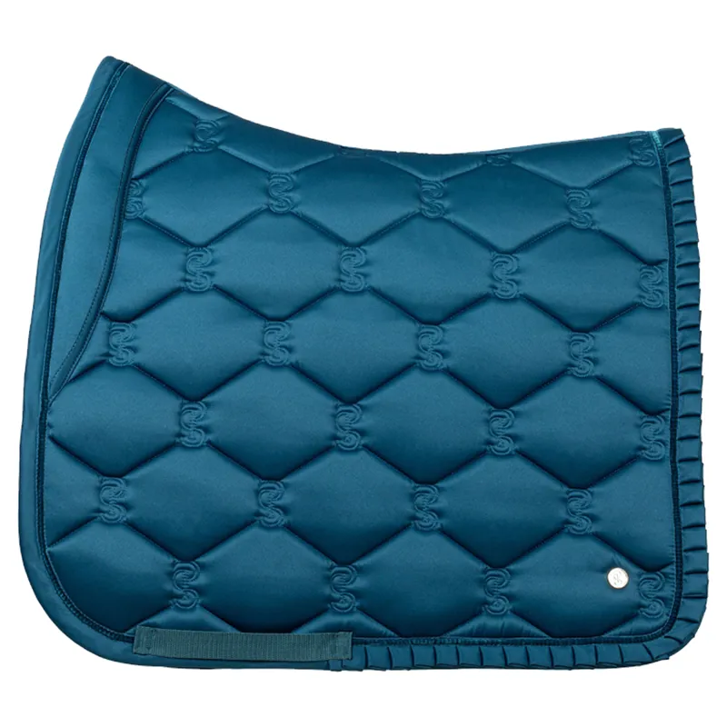 PS of Sweden Ruffle Dressage Saddlepad - Petrol Blue