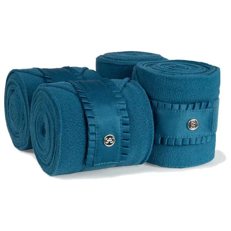 PS Of Sweden Ruffle Polos - Petrol Blue