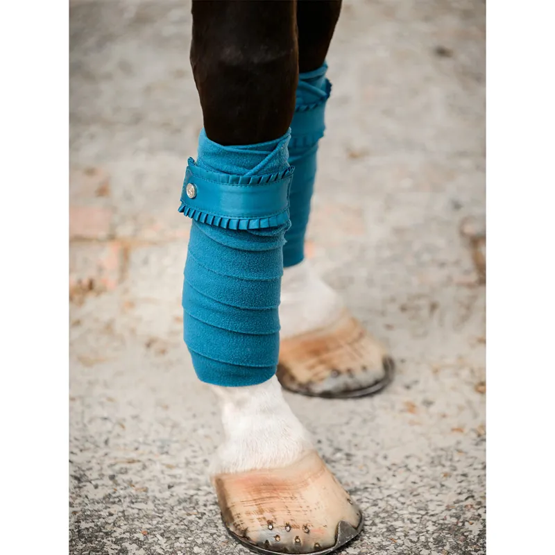 PS Of Sweden Ruffle Polos - Petrol Blue-1