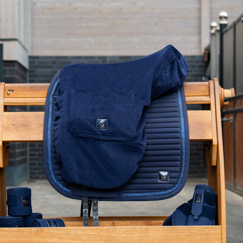 Eskadron Cord Saddle Cover Classic Sports SS24 - Navy-1