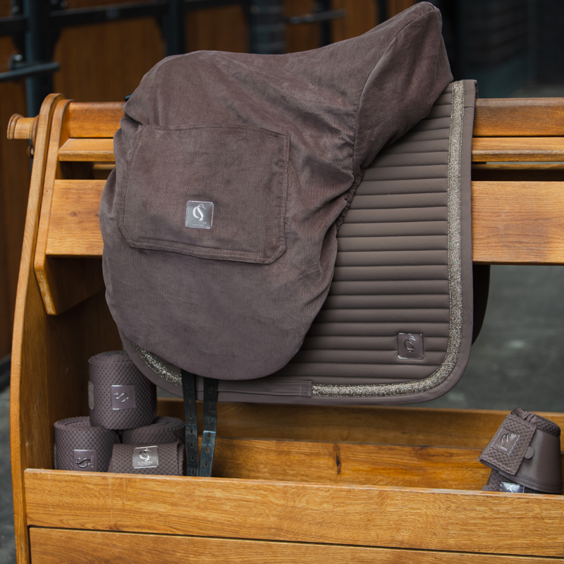 Eskadron Cord Saddle Cover Classic Sports SS24 - Smoke Taupe-1