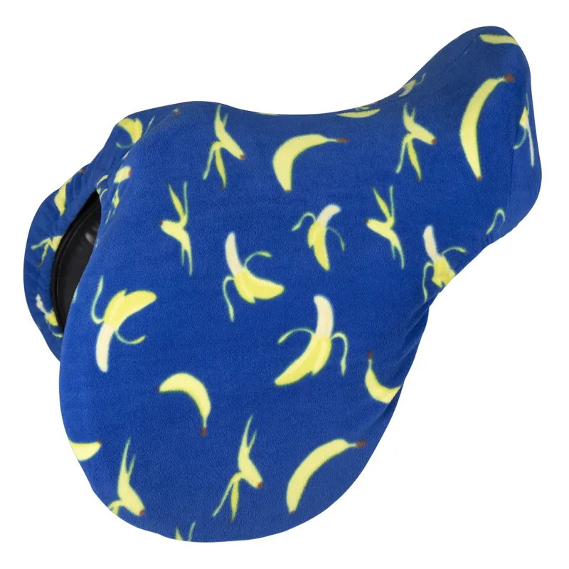Shires ARMA Printed Fleece Saddle Cover - Banana