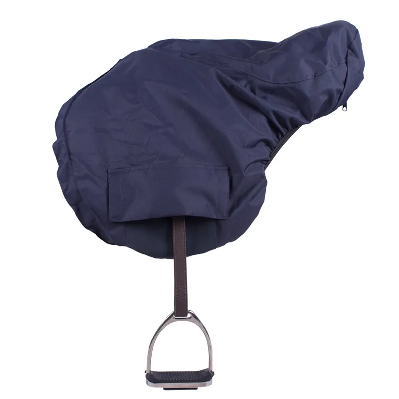 QHP Saddle Cover Turnout Extra - Navy-1