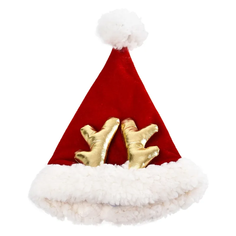 House of Paws Christmas Santa Hat With Antlers