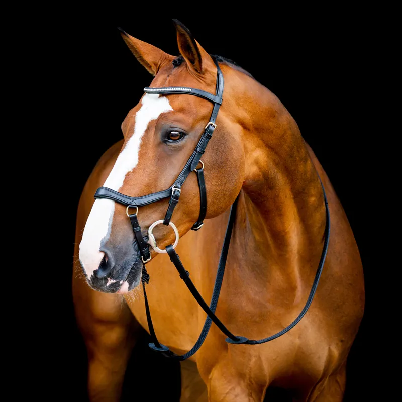 Horseware Micklem 2 Diamante Competition Bridle - Black