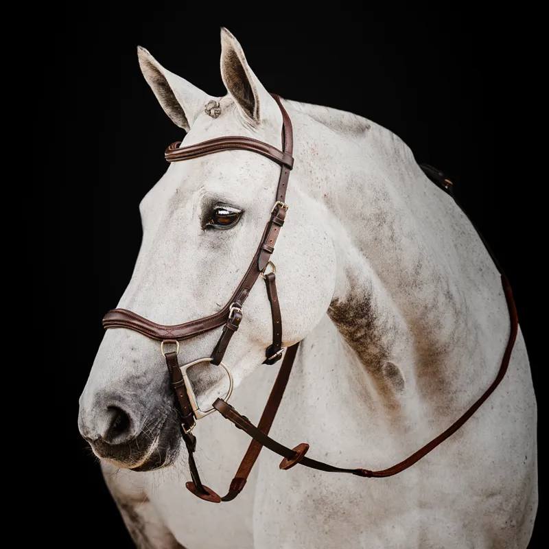 Horseware Micklem 2 Deluxe Competition Bridle - Dark Havana