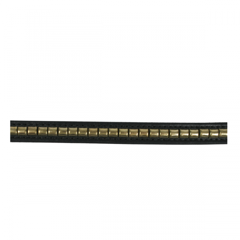 Schockemohle Sports Clincher Browband - Brown/Gold