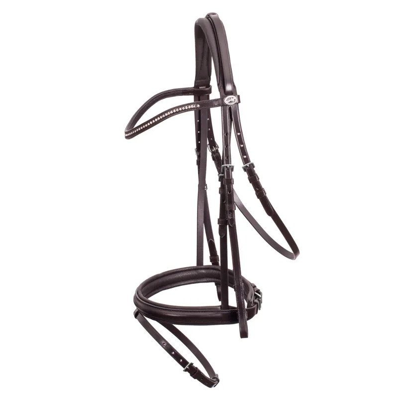 Schockemohle Oslo Bridle - Dark Brown/Silver