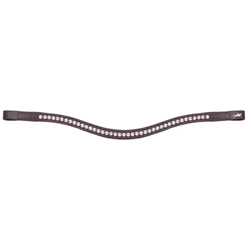 Schockemohle Crystal Select Browband - Espresso/Silver
