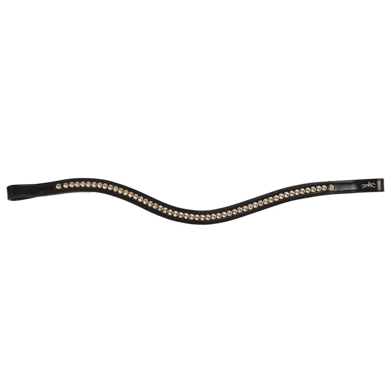 Schockemohle Diamond Select Browband - Black/Peach