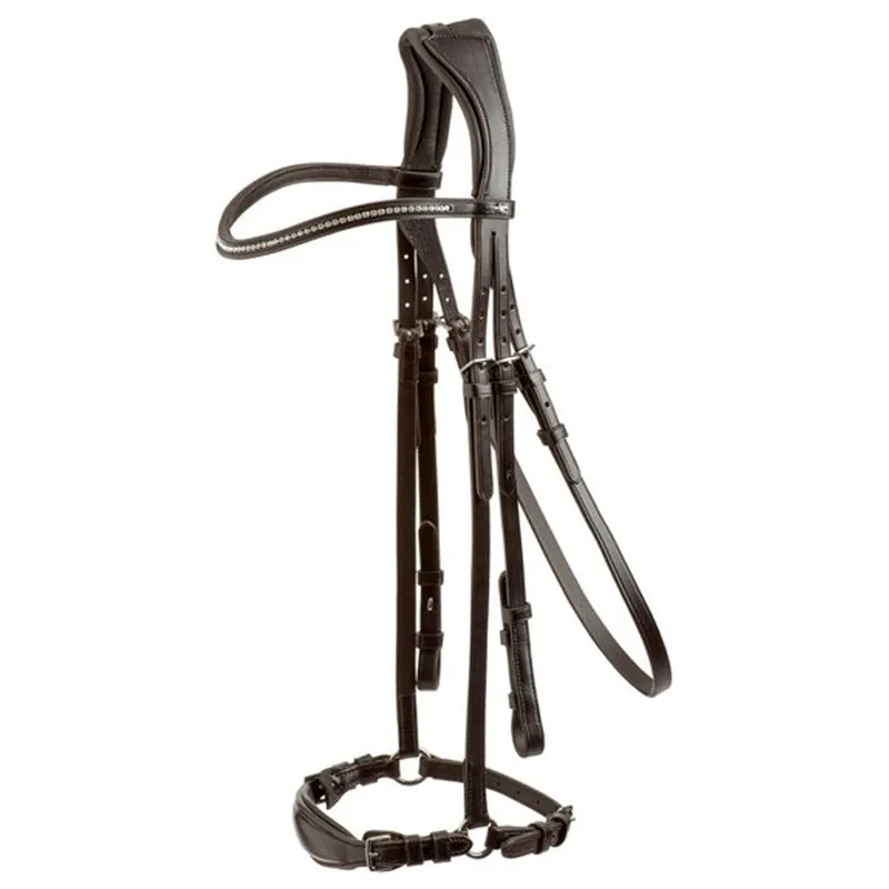 Schockemohle Seattle Anatomical Bridle - Espresso/Silver
