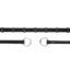 Schockemohle Web Reins with Double Stop and Ring - Full - Black/Silver