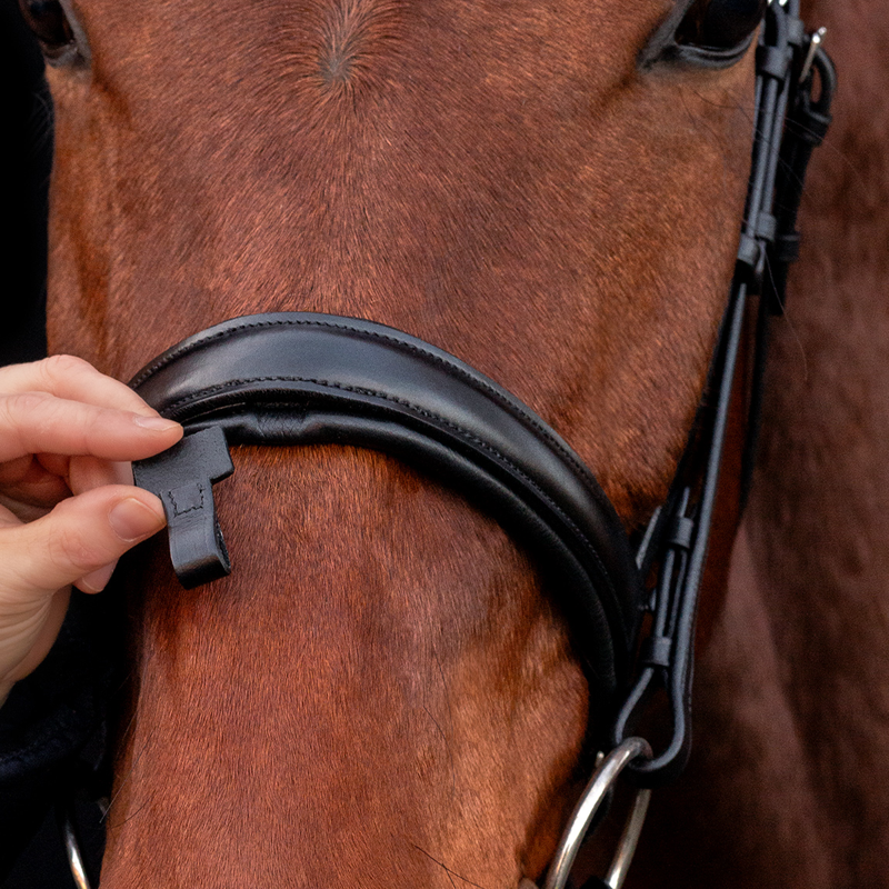 Schockemohle Malaga Bridle - Black/Grey/Silver-1