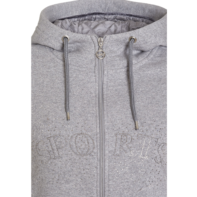 Schockemohle Cassie Style Ladies Hoodie - Silver Melange-1