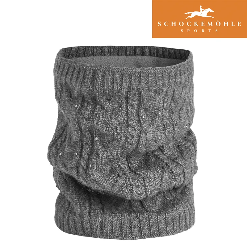 Schockemohle Crystal Tube Style Scarf - Silver Melange